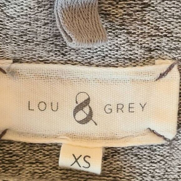 Lou & Grey Soft Gray Pull-Over Hoodie Sweatshirt Sweater XS - Picture 9 of 12